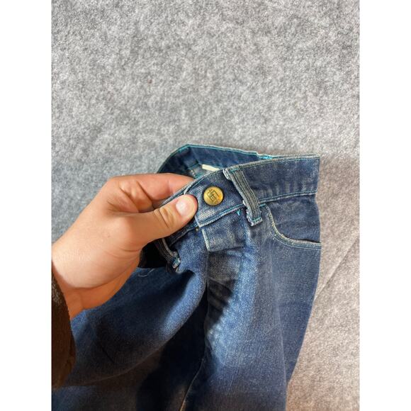 Vintage Y2K Emilio Pucci Baggy Wide Leg Denim Skirt Womens 24x32 Skater Hip Hop - Picture 7 of 14